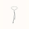 Long Leather Pendant With Three Central Sterling Silver Plated Beads - COL1998MARMTL0U-UNO de 50-Renee Taylor Gallery