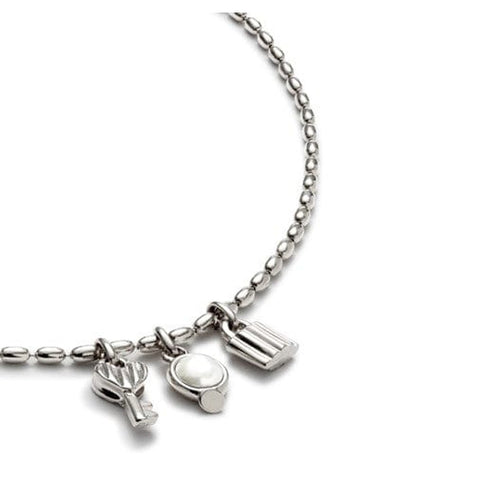 Ser Unico Sterling Silver Plated Necklace - COL2017BPLMTL0U-UNO de 50-Renee Taylor Gallery