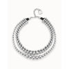 Limited Edition Triple Necklace with Sterling Silver-Plated Beads Necklace - COL2019MTL0000U-UNO de 50-Renee Taylor Gallery