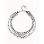 Limited Edition Triple Necklace with Sterling Silver-Plated Beads Necklace - COL2019MTL0000U-UNO de 50-Renee Taylor Gallery
