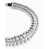 Limited Edition Triple Necklace with Sterling Silver-Plated Beads Necklace - COL2019MTL0000U-UNO de 50-Renee Taylor Gallery
