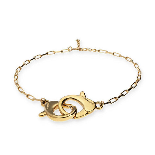 Ser Inseparable Gold Large Interlocked Necklace - COL2021ORO0000U-UNO de 50-Renee Taylor Gallery