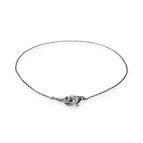 Ser Inseparable Silver Interlocked Chain Necklace - COL2023MTL0000U-UNO de 50-Renee Taylor Gallery