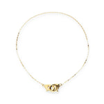Ser Inseparable Gold Interlocked Chain Necklace - COL2023ORO0000U-UNO de 50-Renee Taylor Gallery