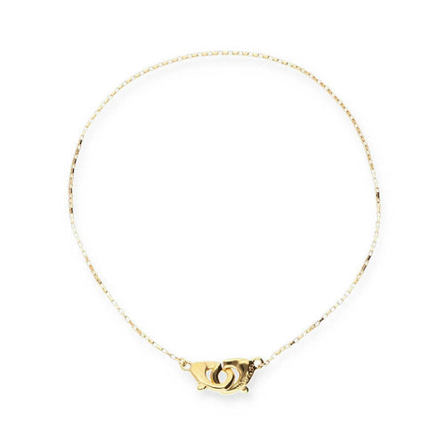 Ser Inseparable Gold Interlocked Chain Necklace - COL2023ORO0000U-UNO de 50-Renee Taylor Gallery