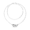 Ser Inseparable Sterling Silver Long Interlocked Necklace - COL2024MTL0000U-UNO de 50-Renee Taylor Gallery