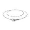 Ser Inseparable Sterling Silver Long Interlocked Necklace - COL2024MTL0000U-UNO de 50-Renee Taylor Gallery