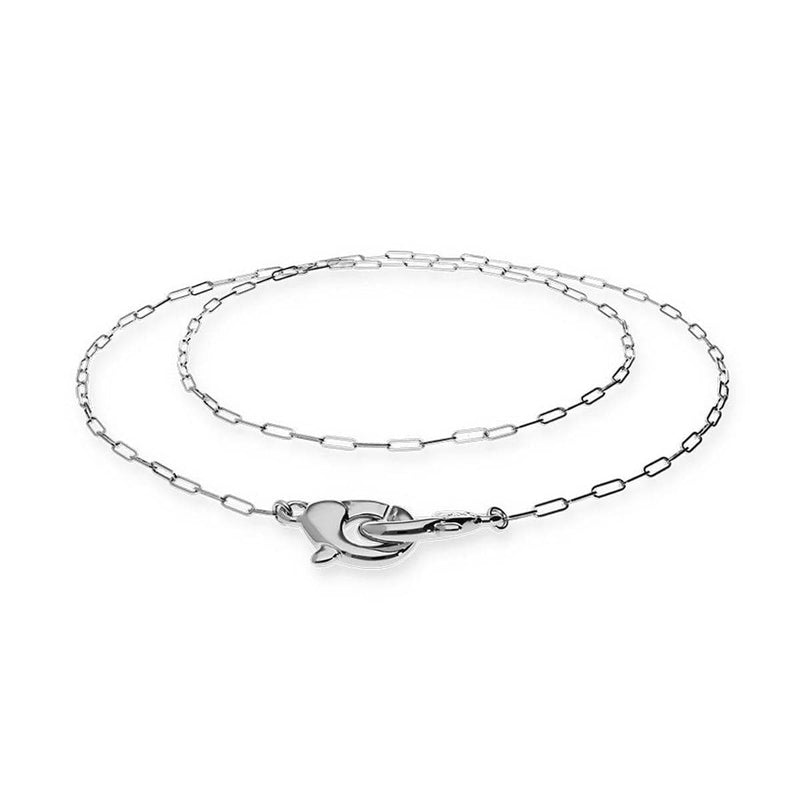Ser Inseparable Sterling Silver Long Interlocked Necklace - COL2024MTL0000U-UNO de 50-Renee Taylor Gallery
