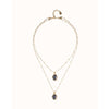 Ser Deslumbrante Multi Strand with Two Black Oval Faceted Crystals Necklace - COL2030NGRORO0U-UNO de 50-Renee Taylor Gallery