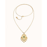 Ser Intuitiva Gold Multi Strand Chain Necklace with Eye - COL2037VRDORO0U-UNO de 50-Renee Taylor Gallery