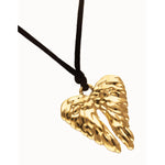 Ser Invencible Silk Cord Gold Wing Necklace - COL2038NGRORO0U-UNO de 50-Renee Taylor Gallery