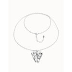 Ser Invencible Long necklace with wing detail- COL2039MTL0000U-UNO de 50-Renee Taylor Gallery