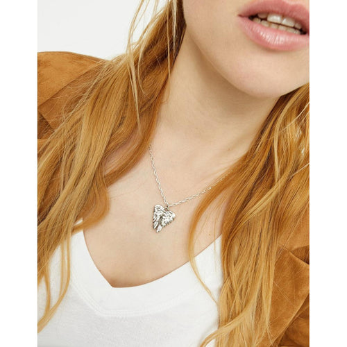 Ser Invencible Short necklace with wing detail - COL2041MTL0000U-UNO de 50-Renee Taylor Gallery
