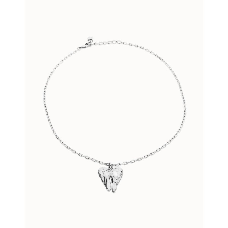 Ser Invencible Short necklace with wing detail - COL2041MTL0000U-UNO de 50-Renee Taylor Gallery