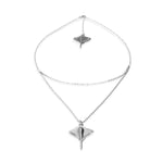 Multi Strand Chain Necklace with Manta Ray – COL2043MTL0000U-UNO de 50-Renee Taylor Gallery