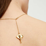 Multi Strand Chain Necklace with Manta Ray – COL2043ORO0000U-UNO de 50-Renee Taylor Gallery