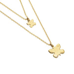 18k Gold Metal Alloy Necklace with a Big Butterfly - COL2057ORO0000U-UNO de 50-Renee Taylor Gallery
