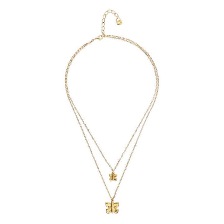 18k Gold Metal Alloy Necklace with a Big Butterfly - COL2057ORO0000U-UNO de 50-Renee Taylor Gallery