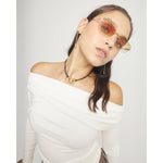 Leather Necklace with Three 18k Gold-Plated Spheres – COL2064MAROROU-UNO de 50-Renee Taylor Gallery