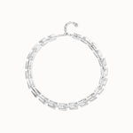 Silver Square Links Chain Bracelet - COL2065MTL0000U-UNO de 50-Renee Taylor Gallery