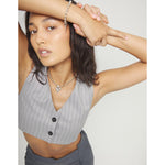 Silver Bead Necklace with Heart Detail - COL2068MTL0000U-UNO de 50-Renee Taylor Gallery