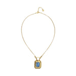 Gold and Blue Core Necklaces - COL2071AZUORO0U-UNO de 50-Renee Taylor Gallery