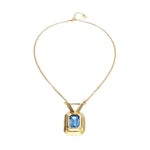 Gold and Blue Core Necklaces - COL2071AZUORO0U-UNO de 50-Renee Taylor Gallery