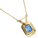 Gold and Blue Core Necklaces - COL2071AZUORO0U-UNO de 50-Renee Taylor Gallery