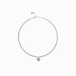 Silver Necklace with Small Heart Detail - COL2074MTL0000U-UNO de 50-Renee Taylor Gallery