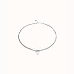 Silver Necklace with Small Heart Detail - COL2074MTL0000U-UNO de 50-Renee Taylor Gallery