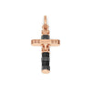 18K Rose Gold & Black Ceramic Cross Pendant - CR292241ROCN000000-Baraka-Renee Taylor Gallery