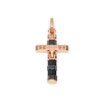 18K Rose Gold & Black Ceramic Cross Pendant - CR292241ROCN000000-Baraka-Renee Taylor Gallery