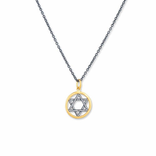 Circle Pendant with Diamond by Lika Behar