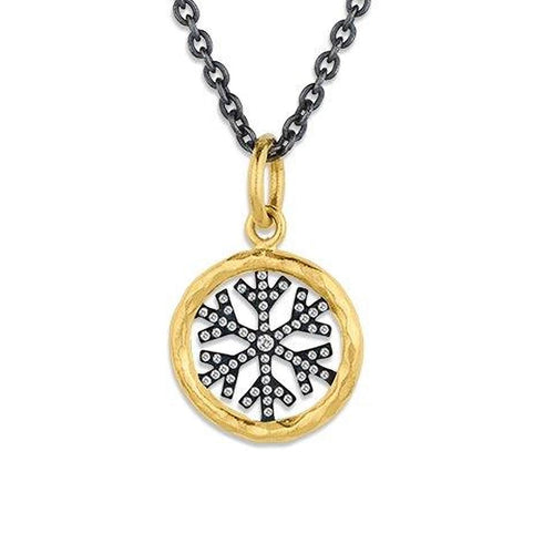 Circle Pendant with Diamond by Lika Behar