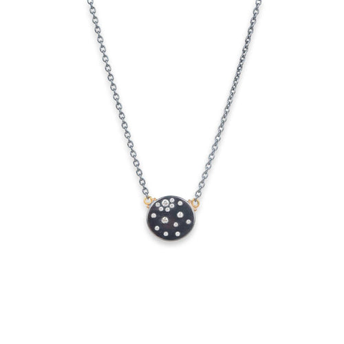 Cachet Diamond Sprinkle Necklace Oxidized by Lika Behar