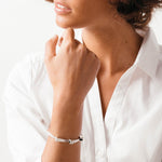 Carnation Bracelet - Silver Plated - B0106 MET03-CXC-Renee Taylor Gallery