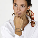 Stirrup Bracelet - Silver Plated - B0131 MET03-CXC-Renee Taylor Gallery