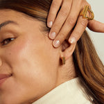 Mini Lavender Earrings - Gold Plated - E0098 ORO00-CXC-Renee Taylor Gallery