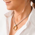 Pulley Necklace - Silver & Gold Plated - N0071 MOR00-CXC-Renee Taylor Gallery