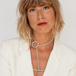 Amazona Bit Sliding Necklace - Silver Plated - N0090 MET00-CXC-Renee Taylor Gallery