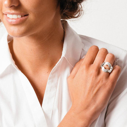 Company Ring - Silver Plated - R0053 MET-CXC-Renee Taylor Gallery