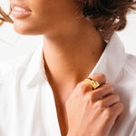 Pulley Ring - Gold Plated - R0054 ORO-CXC-Renee Taylor Gallery