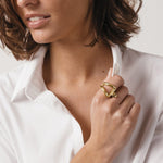 Gondola Ring - Gold Plated - R0061 ORO03-CXC-Renee Taylor Gallery