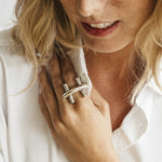 St. Moritz Bit Ring - Silver Plated - R0068 MET03-CXC-Renee Taylor Gallery