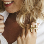 St. Moritz Bit Ring - Gold Plated - R0068 ORO03-CXC-Renee Taylor Gallery