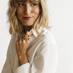 St. Moritz Bit Ring - Gold Plated - R0068 ORO03-CXC-Renee Taylor Gallery