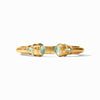 Cannes Demi Cuff - Iridescent Aquamarine Blue-Julie Vos-Renee Taylor Gallery