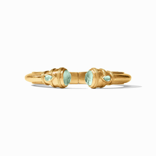 Cannes Demi Cuff - Iridescent Aquamarine Blue-Julie Vos-Renee Taylor Gallery