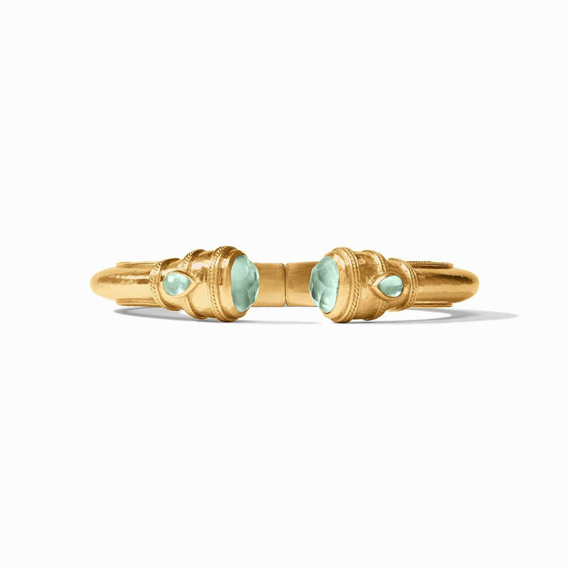 Cannes Demi Cuff - Iridescent Aquamarine Blue-Julie Vos-Renee Taylor Gallery