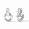 Cannes Doorknocker Earrings-Silver - ER672S00-Julie Vos-Renee Taylor Gallery